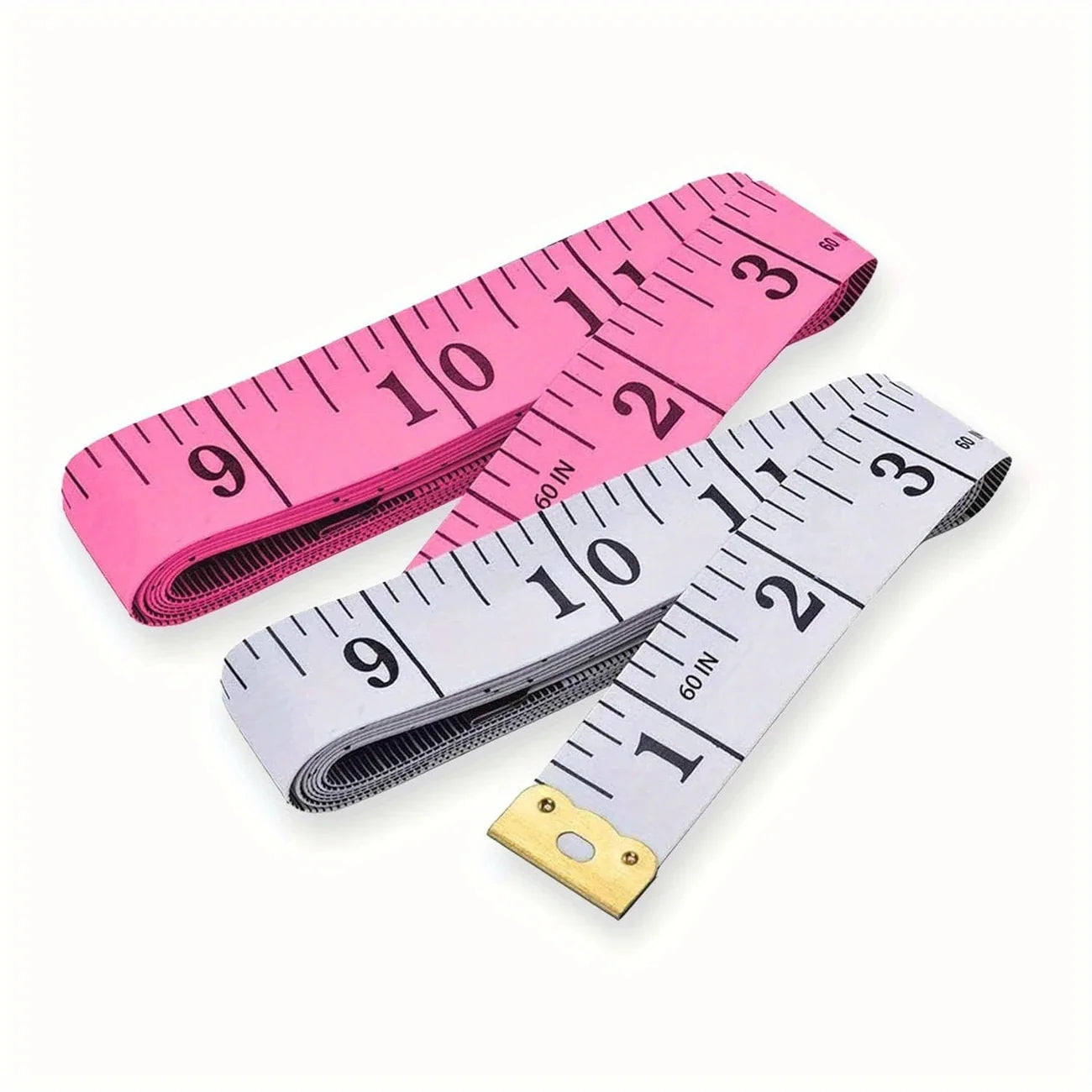 60 inch double-sided tape measure with locking function - Soft PVC fabric tape measure, suitable for tailoring, weight reduction