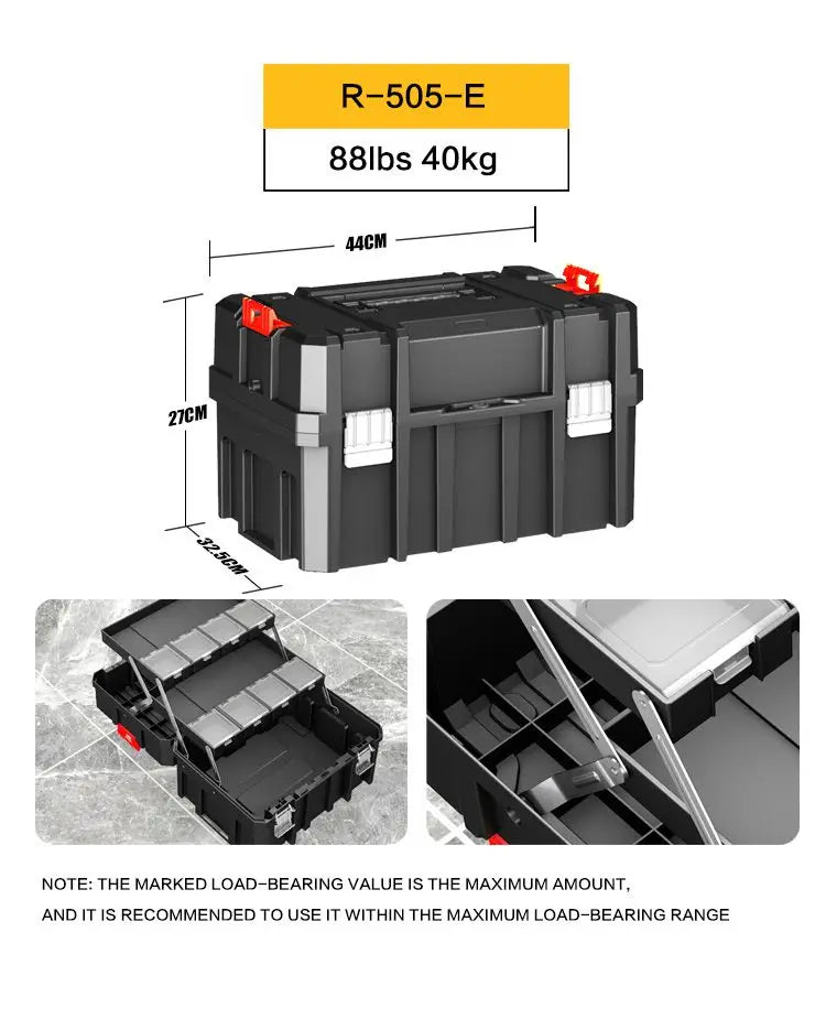 Delixi Electrical Appliances. For sale separately. Stackable roller tool box,