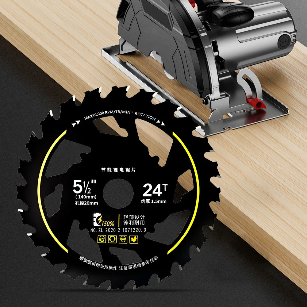5.5 Inch Efficient Saw Blades 10000rpm Lithium Saw Blades Multi-Purpose Wood Cutting Saw Blades for Woodworking Alloy Grinder